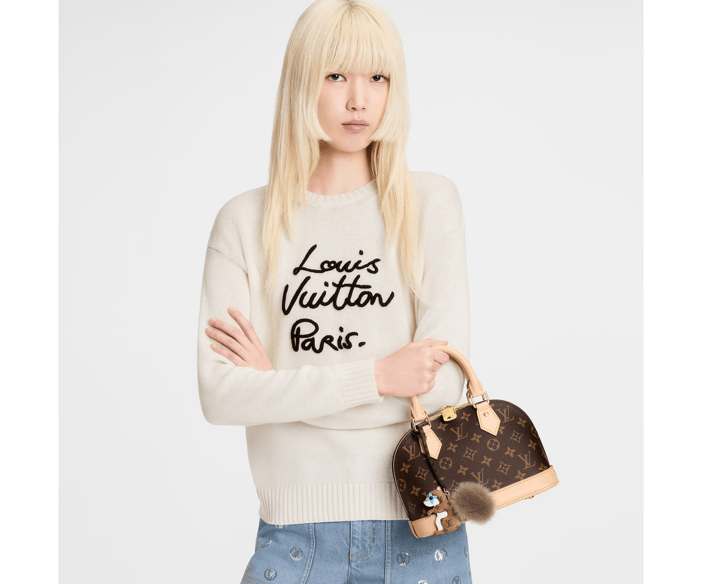 Squirrel LV Furry Friend Bag Charm