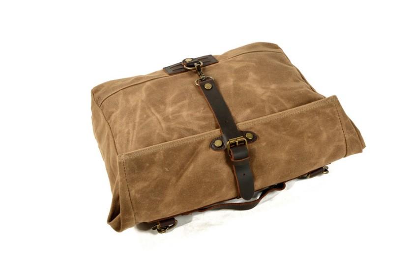 Women's Canvas Crossbody Messenger Handbag in Khaki, Green or Grey