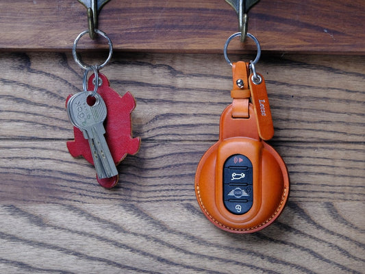 2024 Mini Cooper S Countryman Key Fob Cover, Leather Key Cover For Mini Cooper Countryman Clubman JCW, Mini S Countryman Accessories