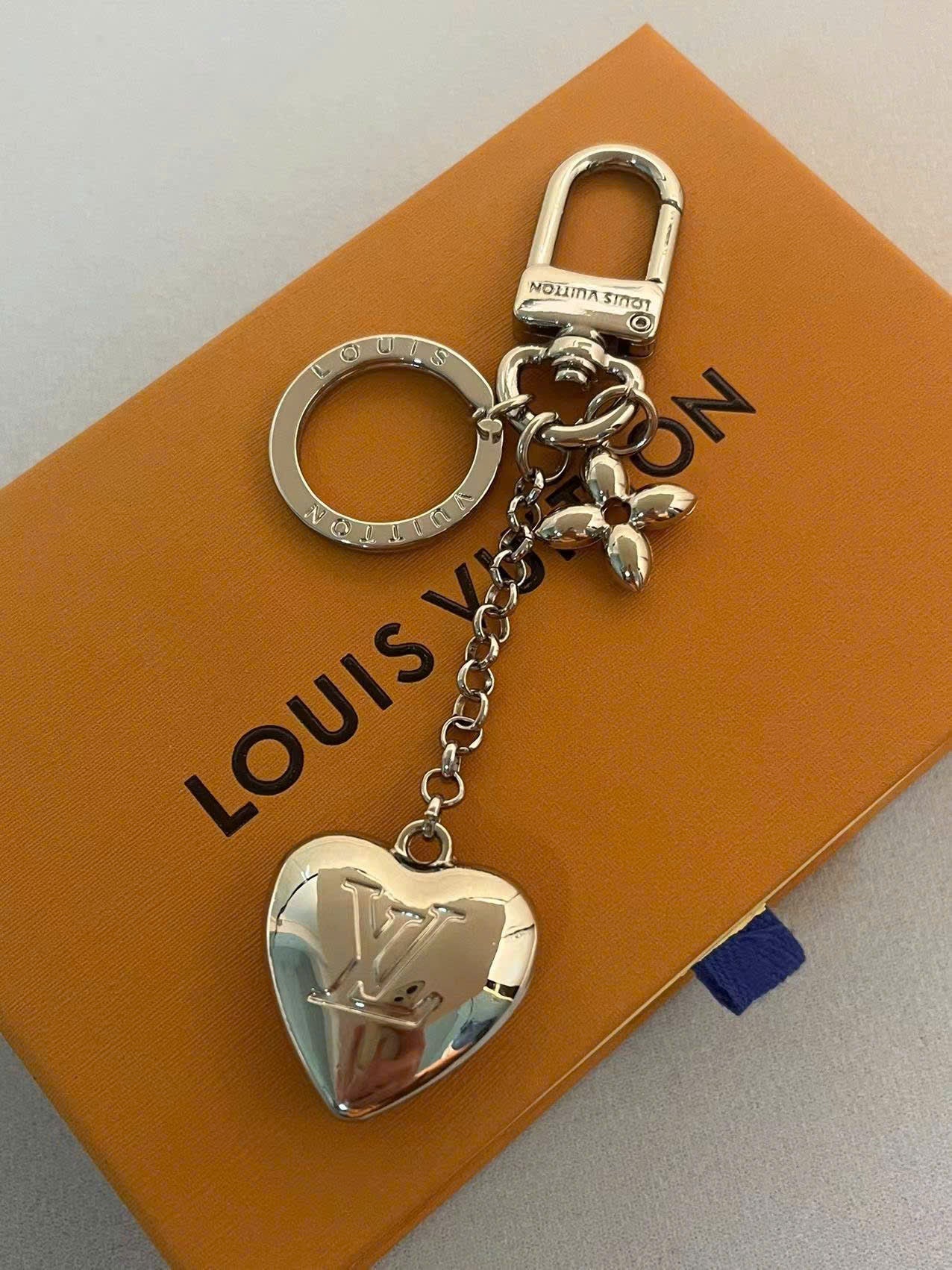 Satin Heart Bag Charm And Key Holder