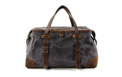Womens Canvas Leather Weekender Bag Mens Luggage Travel Duffel