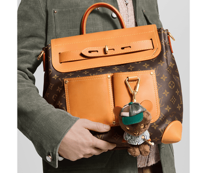 LV Louis Bear Bag Charm