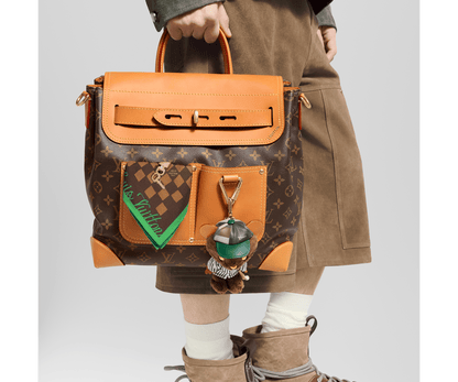 LV Louis Bear Bag Charm