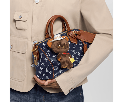 LV Louis Bear Bag Charm