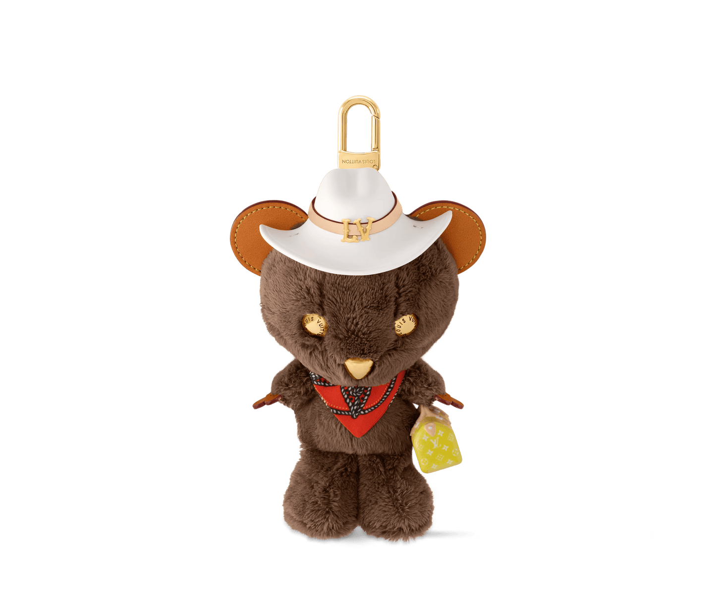 LV Louis Bear Bag Charm