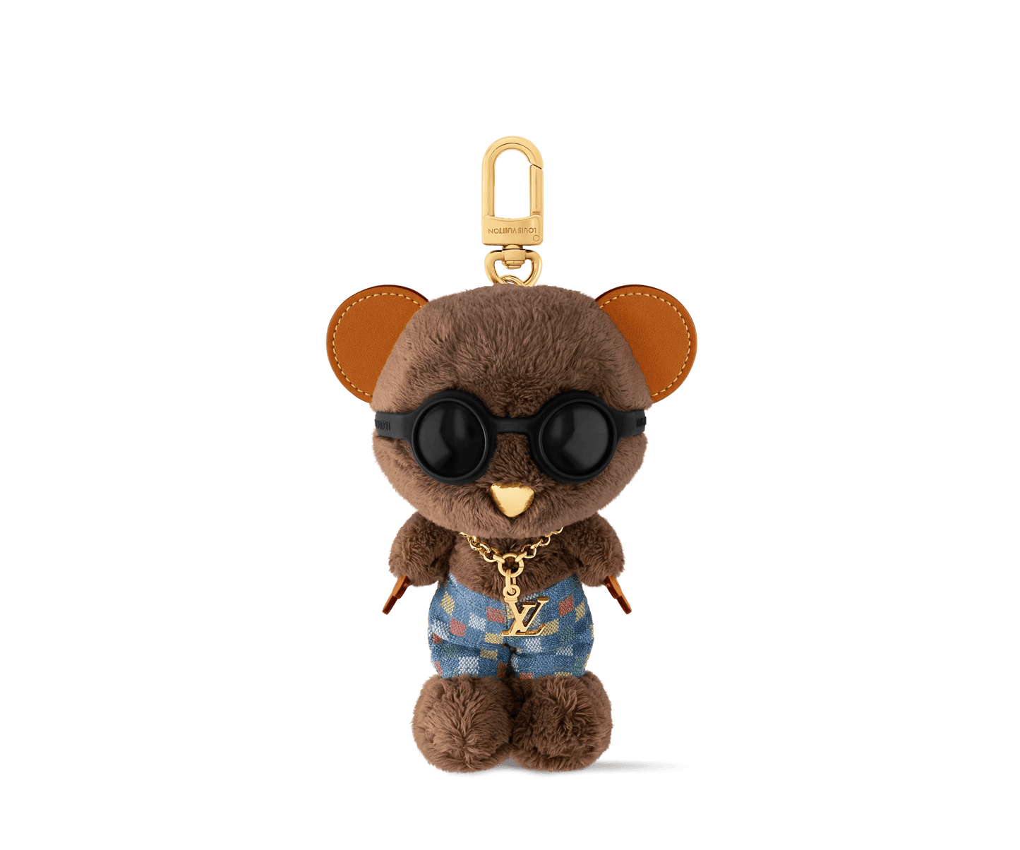 LV Louis Bear Bag Charm