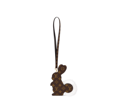 Rabbit LV Furry Friend Bag Charm