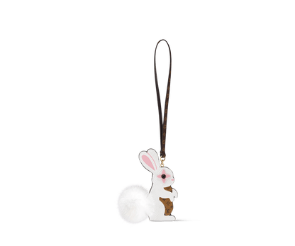 Rabbit LV Furry Friend Bag Charm