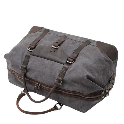 Womens Canvas Duffle Bags Grey Brown Black