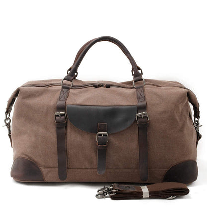 Womens Canvas Duffle Bags Grey Brown Black