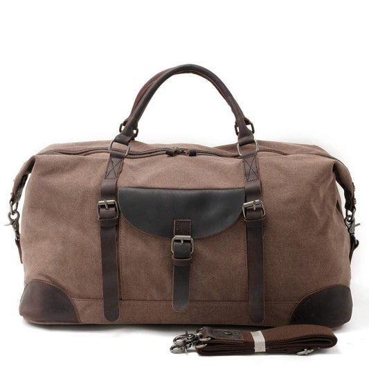 Womens Canvas Duffle Bags Grey Brown Black