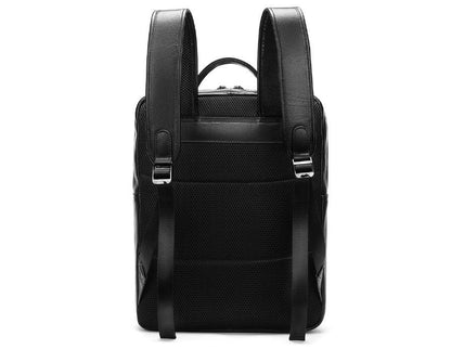 Womens Black Leather Backpack Purse