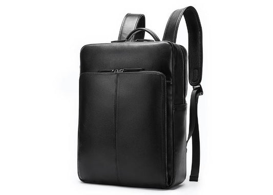 Womens Black Leather Backpack Purse