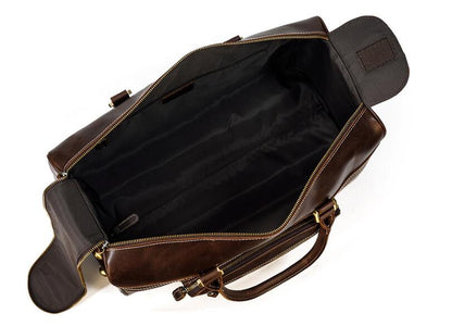 Weekender Leather Mens Duffle Travel Wheel Bag