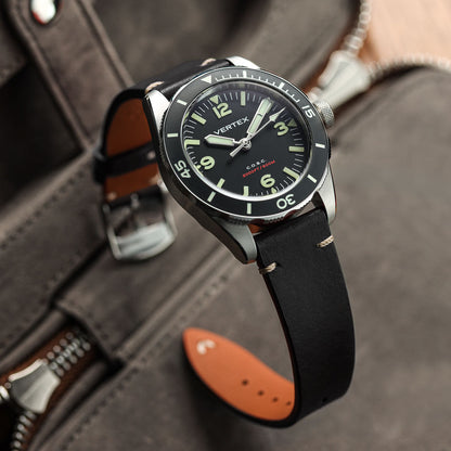 Badalassi Carlo Minerva Box Genuine Leather Watch Strap - Chestnut Brown