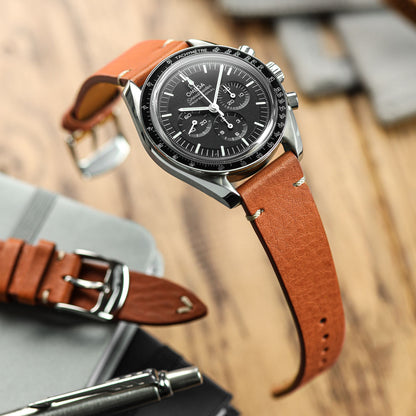 Badalassi Carlo Minerva Box Genuine Leather Watch Strap - Olive Green