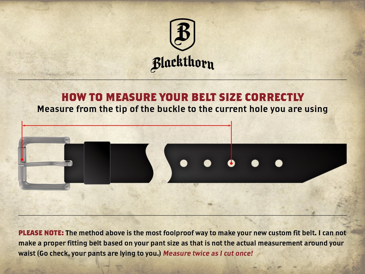 Blackthorn Belt - 1.5 Inch Wide