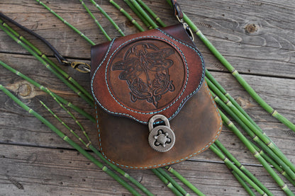 THE BRIGID - Crossbody Bag w/Dragonfly