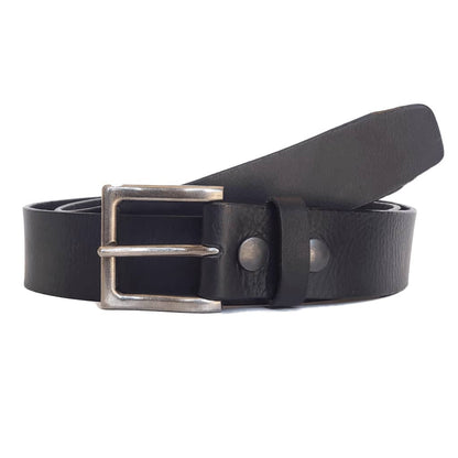 The Long Haul Belt - Black Custom Engraved Leather Belt