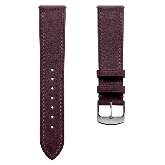 Bracelet de Montre en Cuir Toscane Ravello Bordeaux Élégant et Confortable