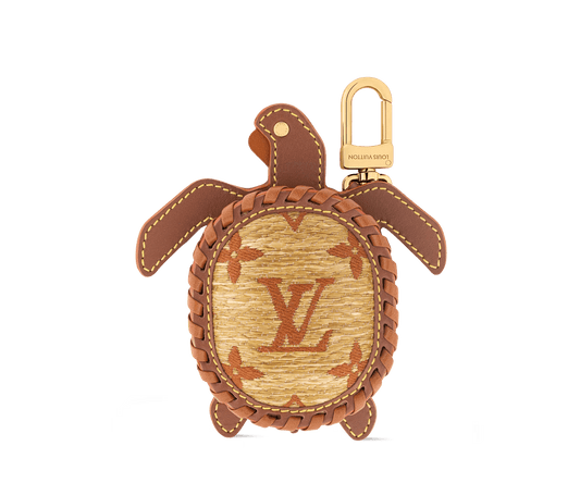 LV Turtle Pouch Bag Charm