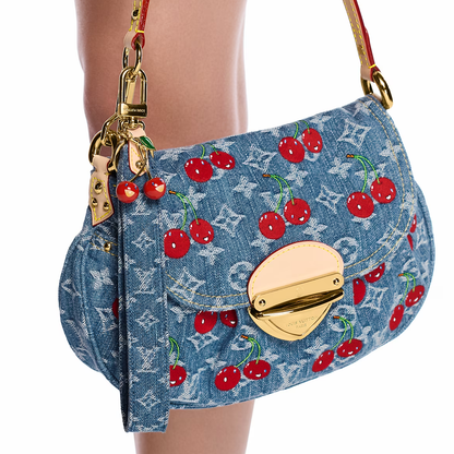 Denim Cerise Dragonne