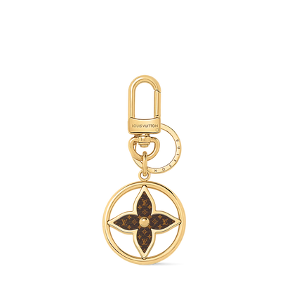 Puzzle Flower Monogram Keyring