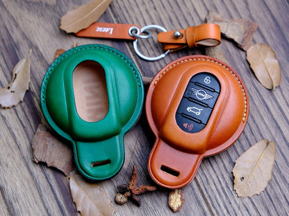 2024 Mini Cooper S Countryman Key Fob Cover, Leather Key Cover For Mini Cooper Countryman Clubman JCW,  Mini S Countryman Accessories