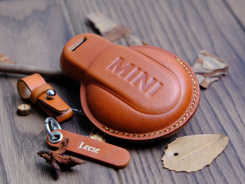 2024 Mini Cooper S Countryman Key Fob Cover, Leather Key Cover For Mini Cooper Countryman Clubman JCW,  Mini S Countryman Accessories