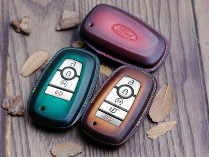 2022 - 2024 Key Fob Cover For Ford Explorer ( Patina), Leather Key Case For Ford, Explorer Key Fob, Car Accessories, Mother's Day Gift