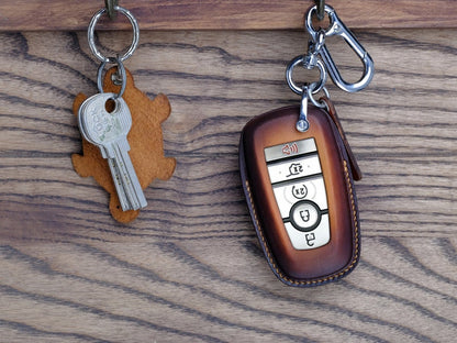 2022 - 2024 Key Fob Cover For Ford Explorer ( Patina), Leather Key Case For Ford, Explorer Key Fob, Car Accessories, Mother's Day Gift
