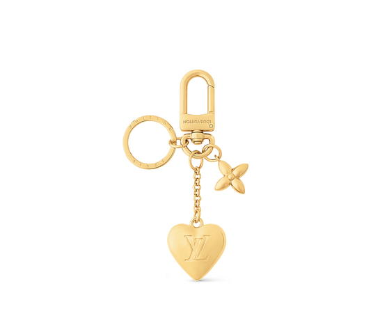 Satin Heart Bag Charm And Key Holder