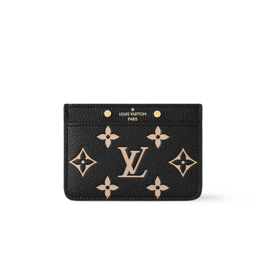 Bicolor Monogram Empreinte Leather Card Holder